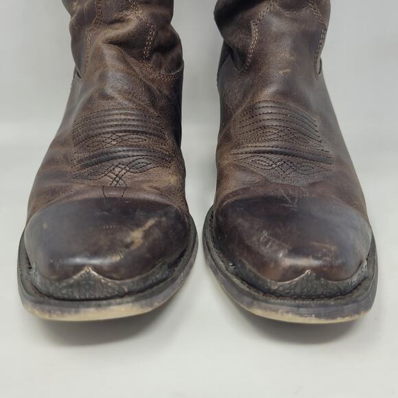 Durango Brown Heeled Boots - Picture 5 of 12